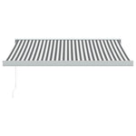 Uttrekkbar Markise Antrasitt Og Hvit 3,5X2,5 M Stoff Aluminium