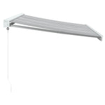 Uttrekkbar Markise Antrasitt Og Hvit 3,5X2,5 M Stoff Aluminium