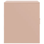 Nattbord 2 Stk Rosa 34,5X39X44 Cm Stål
