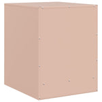 Nattbord 2 Stk Rosa 34,5X39X44 Cm Stål