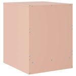 Nattbord 2 Stk Rosa 34,5X39X44 Cm Stål
