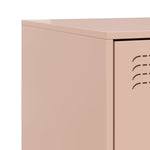 Nattbord 2 Stk Rosa 34,5X39X44 Cm Stål