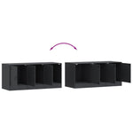 Tv-Benk Antrasitt 99X39X44 Cm Stål
