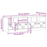 Tv-Benker 2 Stk Svart 67X39X44 Cm Stål