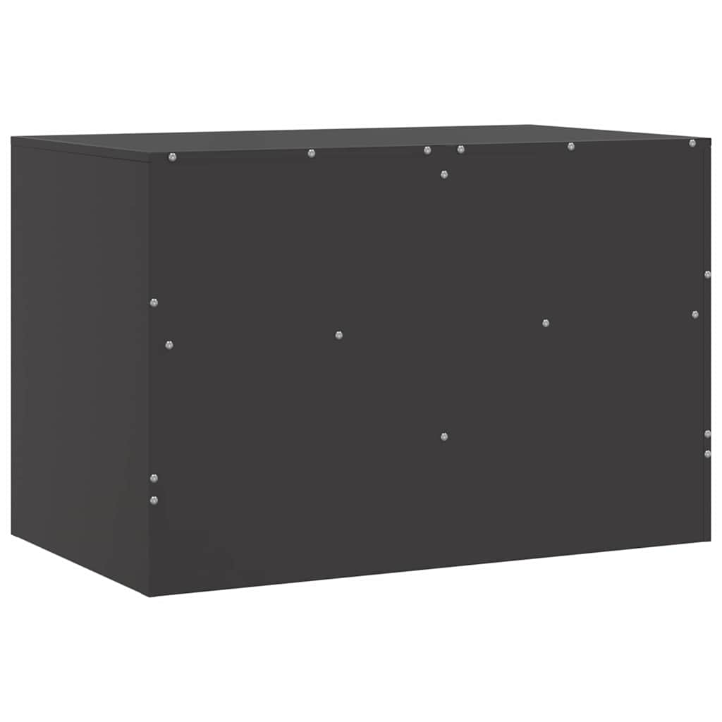 Tv-Benker 2 Stk Svart 67X39X44 Cm Stål