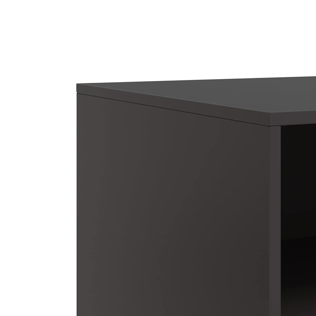 Tv-Benker 2 Stk Svart 67X39X44 Cm Stål