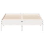 Sengeramme Uten Madrass Hvit 140X190 Cm Heltre Furu