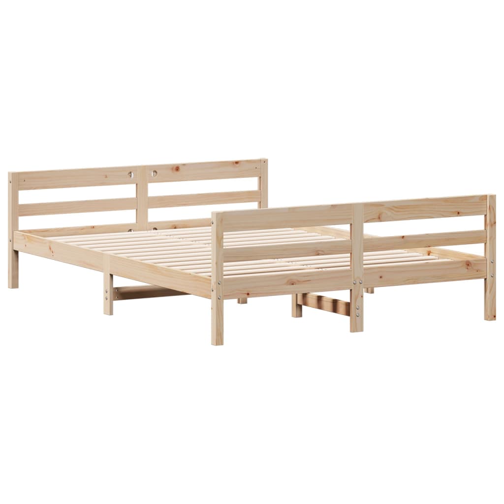 Sengeramme Uten Madrass 140X200 Cm Heltre Furu