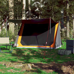 Campingtelt 2 Personer Grå Og Oransje Vanntett