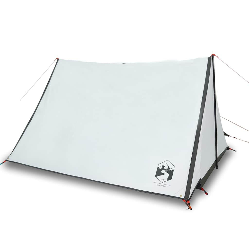 Campingtelt For 2 Personer Hvit Blendingsstoff Vanntett