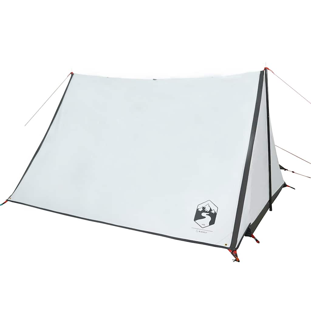 Campingtelt For 2 Personer Hvit Blendingsstoff Vanntett