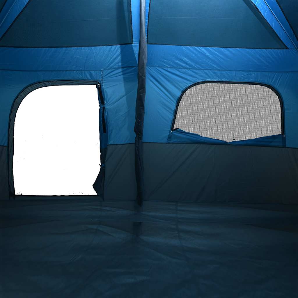 Campingtelt 10 Personer Blå Vanntett