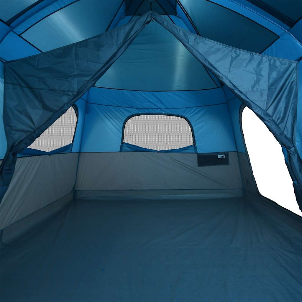 Campingtelt 10 Personer Blå Vanntett