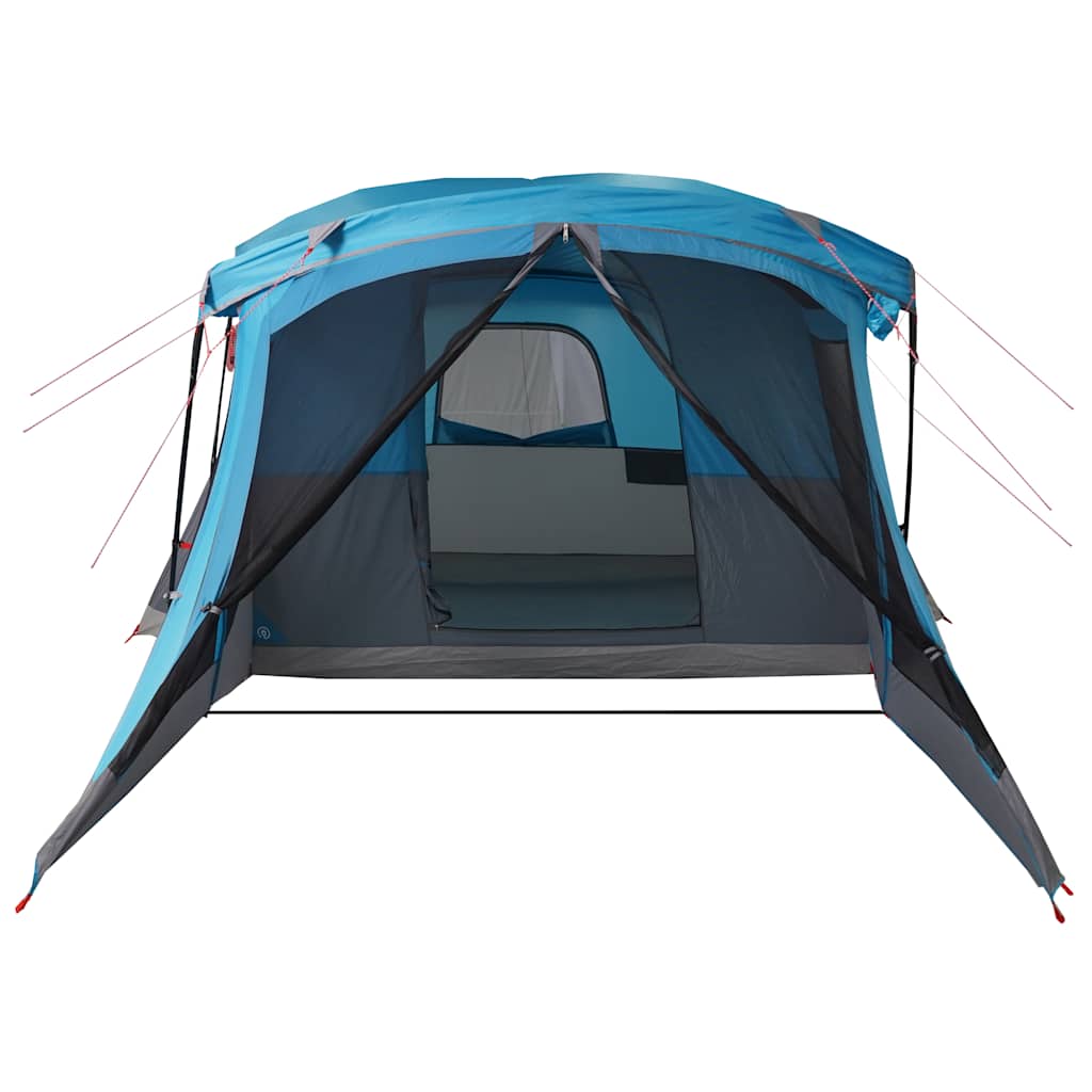 Campingtelt Med Veranda 4 Personer Blå Vanntett