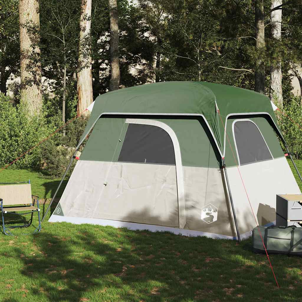 Campingtelt 4 Personer Grønn Vanntett