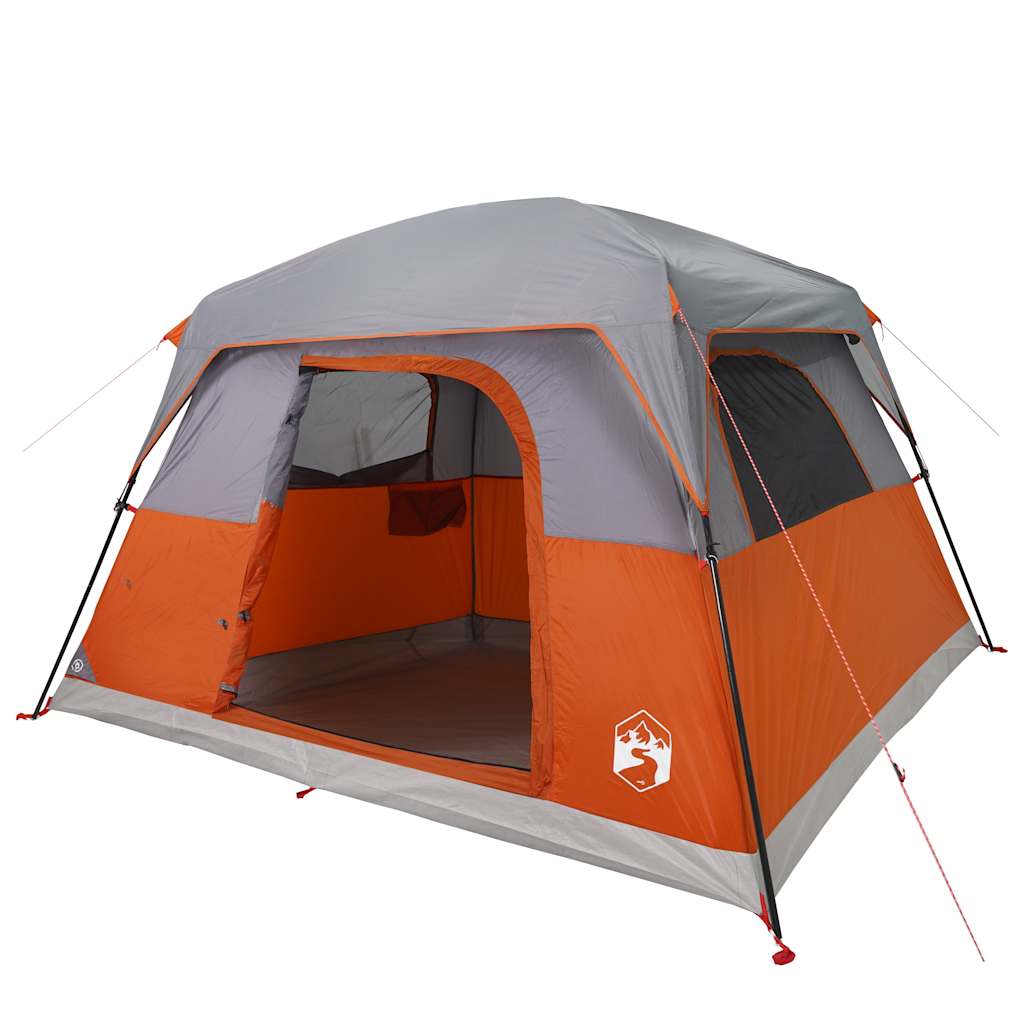 Campingtelt 4 Personer Oransje Vanntett