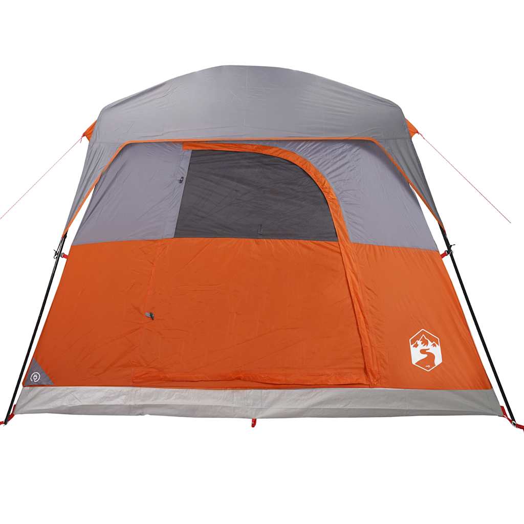 Campingtelt 4 Personer Oransje Vanntett