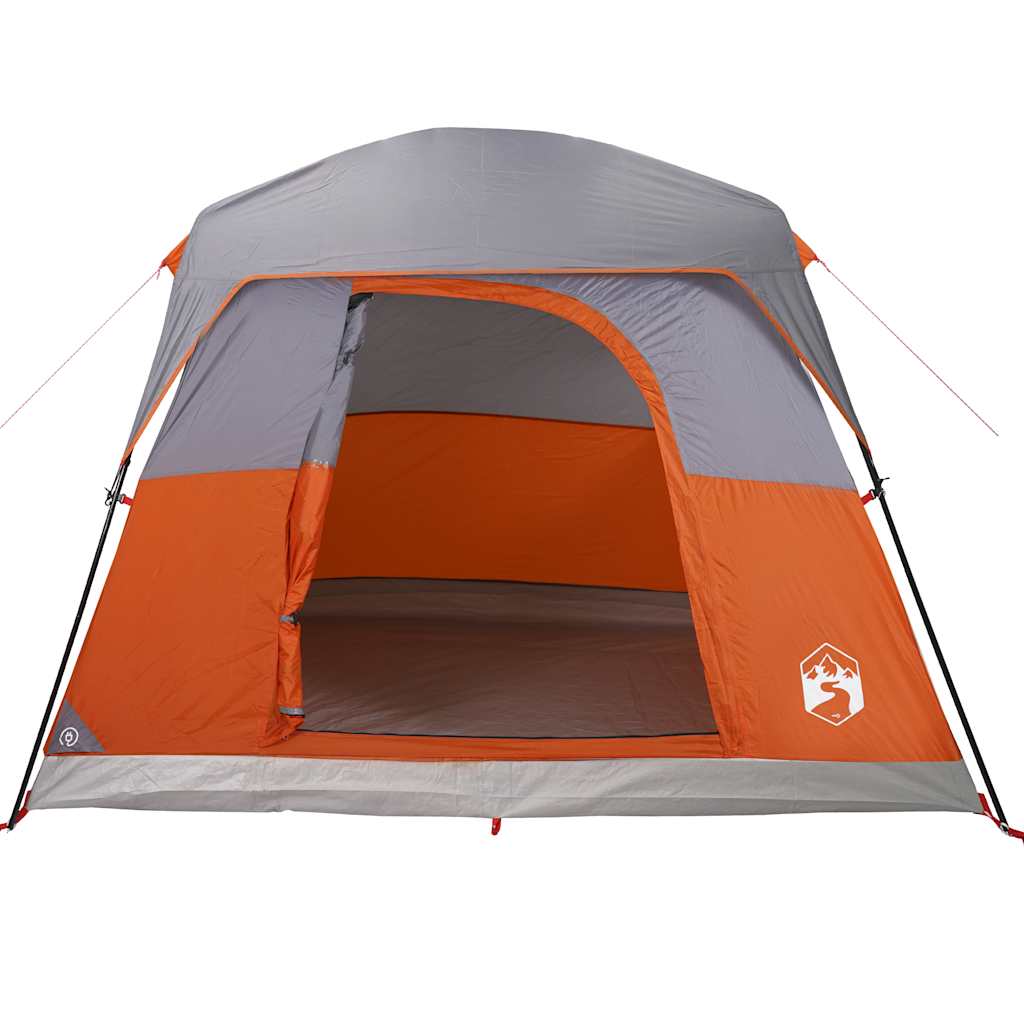 Campingtelt 4 Personer Oransje Vanntett
