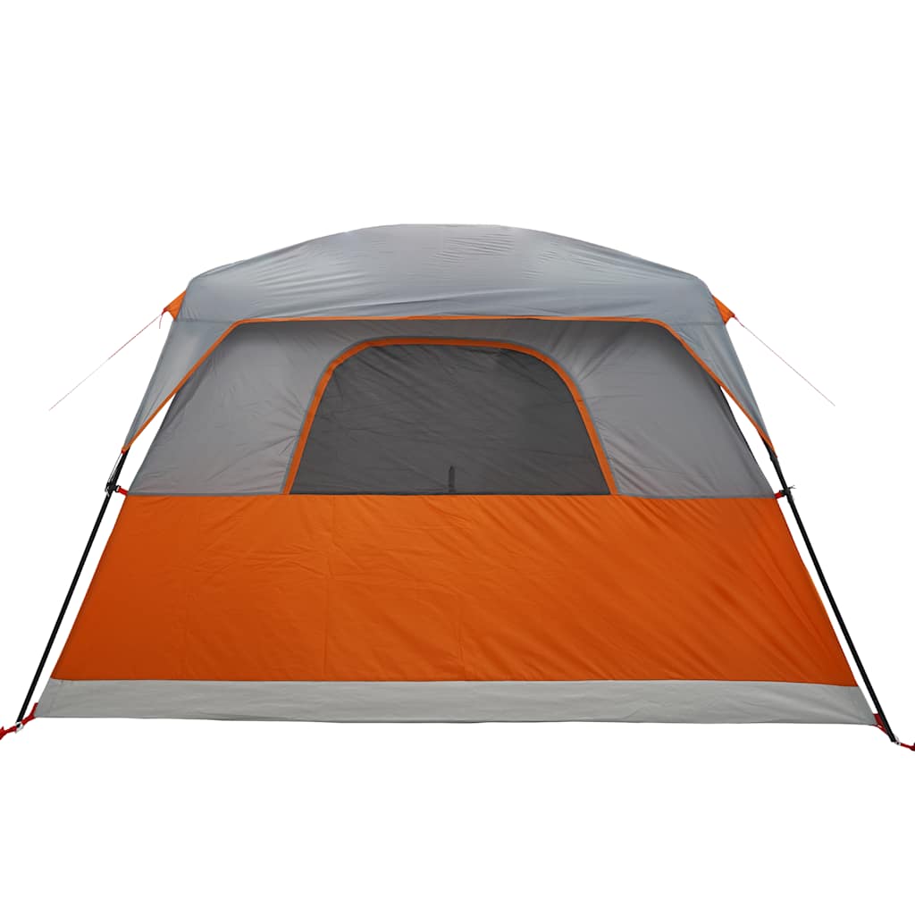 Campingtelt 4 Personer Oransje Vanntett