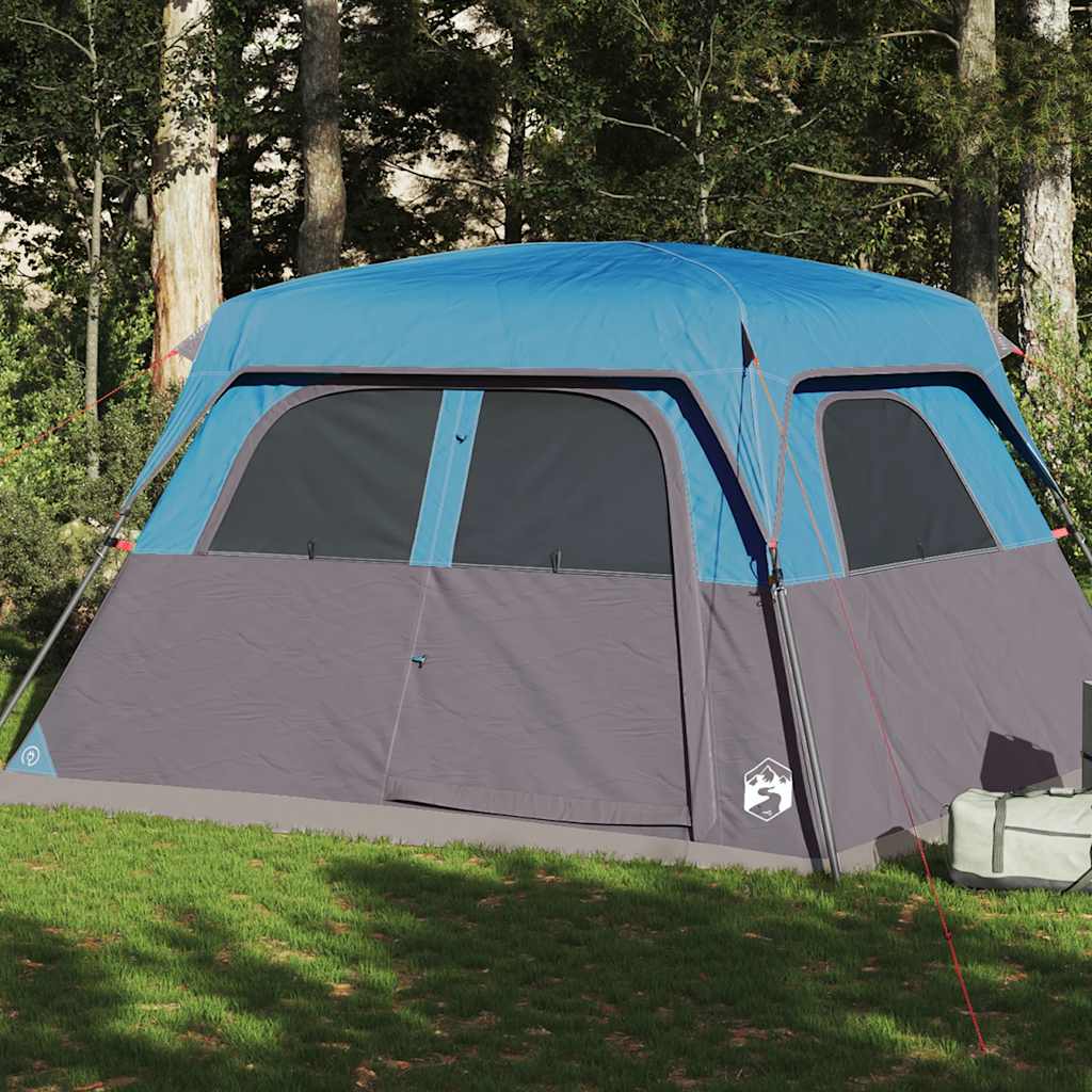 Campingtelt 6 Personer Blå Vanntett