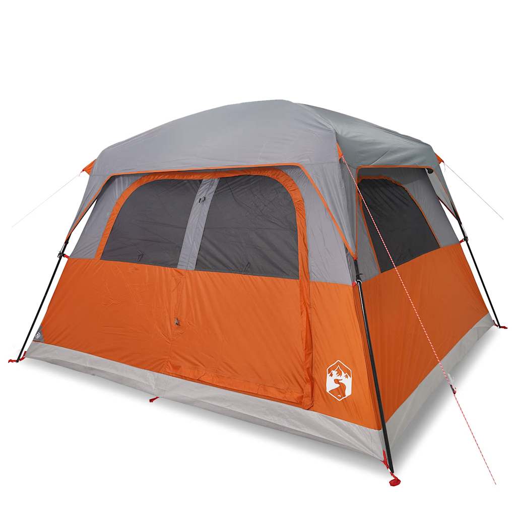 Campingtelt 6 Personer Oransje Vanntett