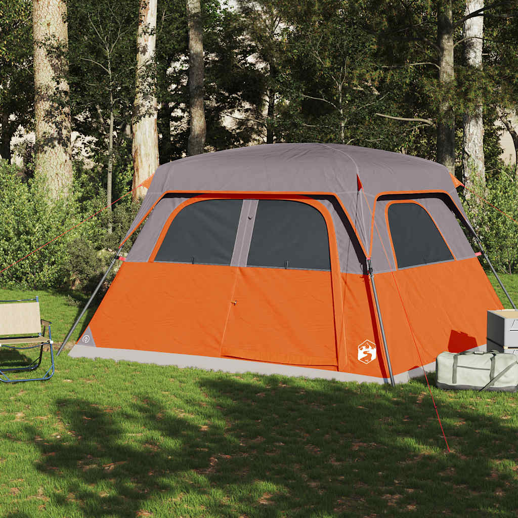 Campingtelt 6 Personer Oransje Vanntett