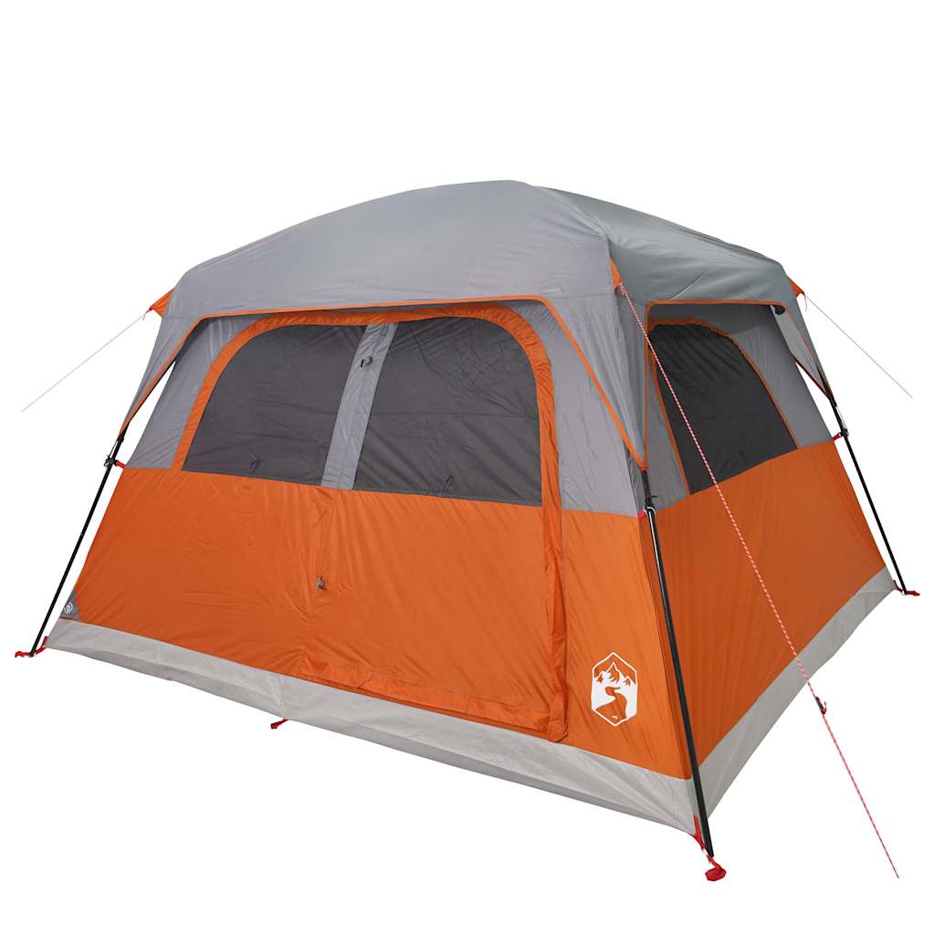 Campingtelt 6 Personer Oransje Vanntett