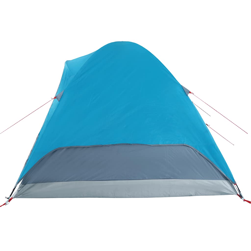 Kuppeltelt For Camping 6 Personer Blå Vanntett
