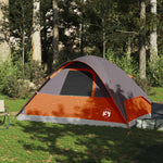 Kuppeltelt For Camping 6 Personer Oransje Vanntett
