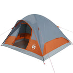 Kuppeltelt For Camping 6 Personer Oransje Vanntett