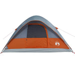 Kuppeltelt For Camping 6 Personer Oransje Vanntett