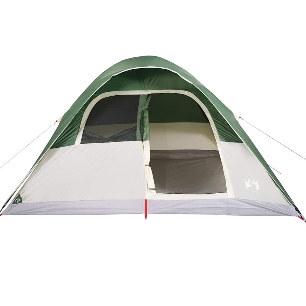 Kuppeltelt For Camping 6 Personer Grønn Vanntett