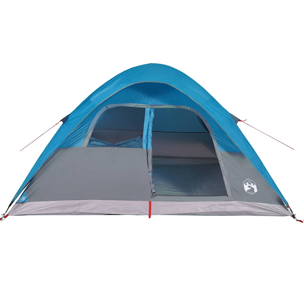 Kuppeltelt For Camping 6 Personer Blå Vanntett
