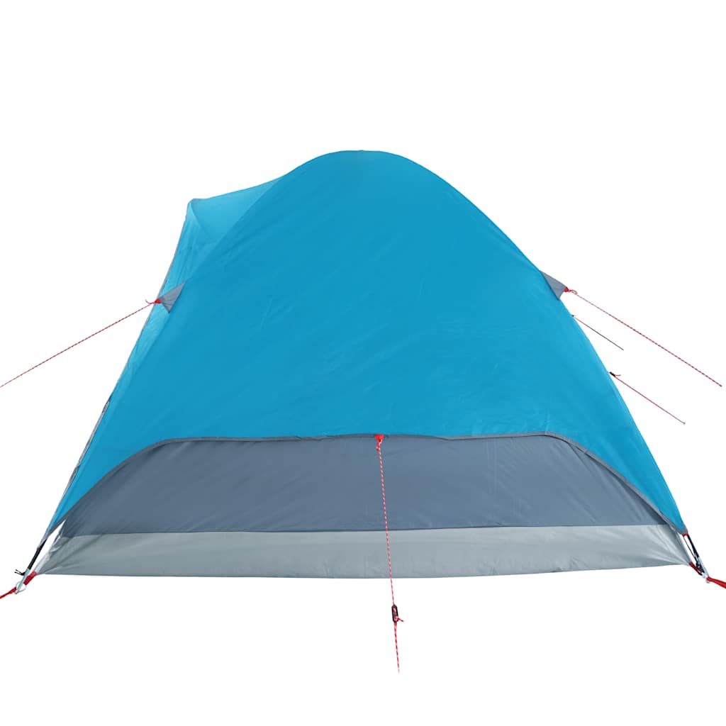 Kuppeltelt For Camping 6 Personer Blå Vanntett