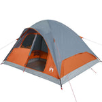 Kuppeltelt For Camping 6 Personer Oransje Vanntett