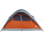 Kuppeltelt For Camping 6 Personer Oransje Vanntett