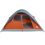 Kuppeltelt For Camping 6 Personer Oransje Vanntett