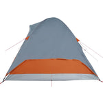 Kuppeltelt For Camping 6 Personer Oransje Vanntett