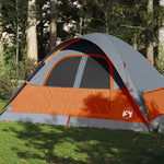 Kuppeltelt For Camping 6 Personer Oransje Vanntett