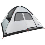 Kuppeltelt For Camping 6 Personer Hvit Blendingsstoff Vanntett