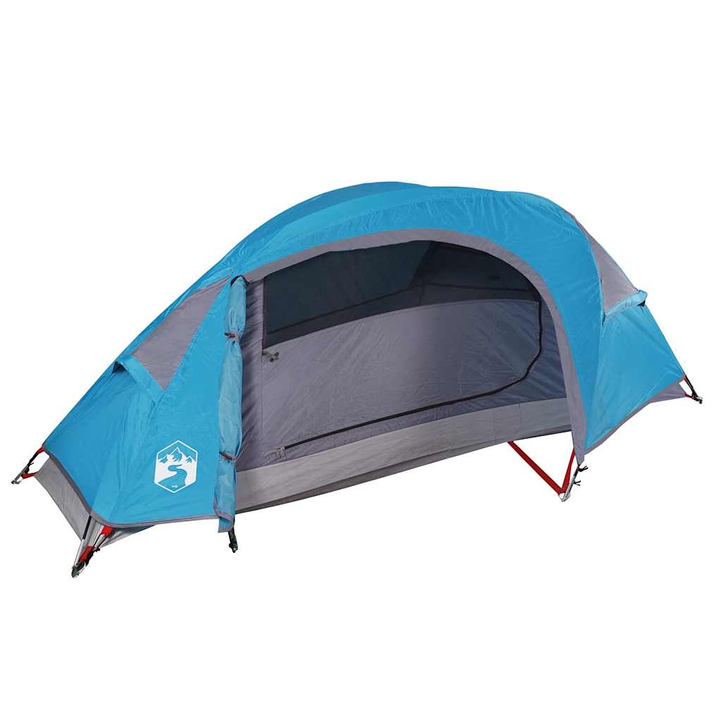 Kuppeltelt For Camping 1 Person Blå Vanntett