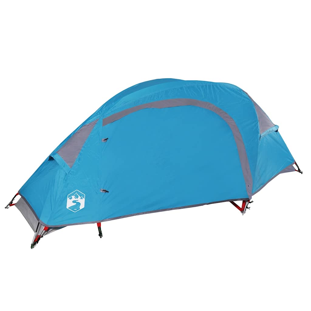 Kuppeltelt For Camping 1 Person Blå Vanntett