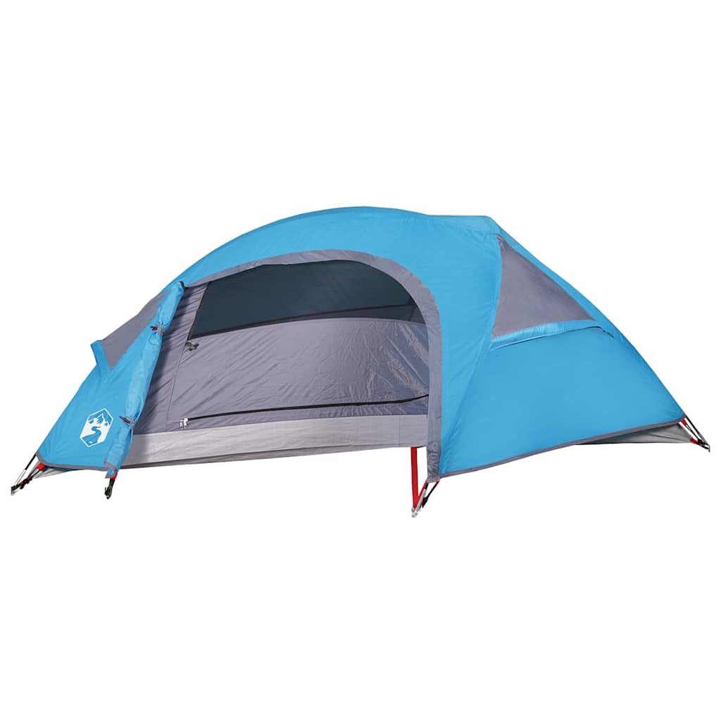 Kuppeltelt For Camping 1 Person Blå Vanntett