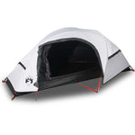 Kuppeltelt For Camping 1 Person Hvit Blendingsstoff Vanntett
