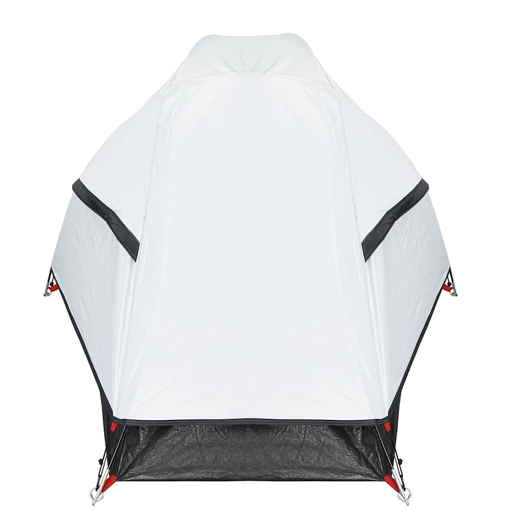 Kuppeltelt For Camping 1 Person Hvit Blendingsstoff Vanntett