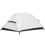 Kuppeltelt For Camping 1 Person Hvit Blendingsstoff Vanntett