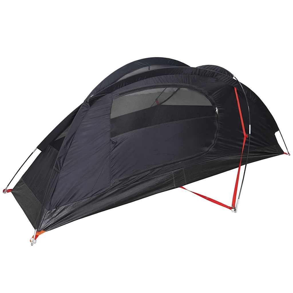 Kuppeltelt For Camping 1 Person Hvit Blendingsstoff Vanntett