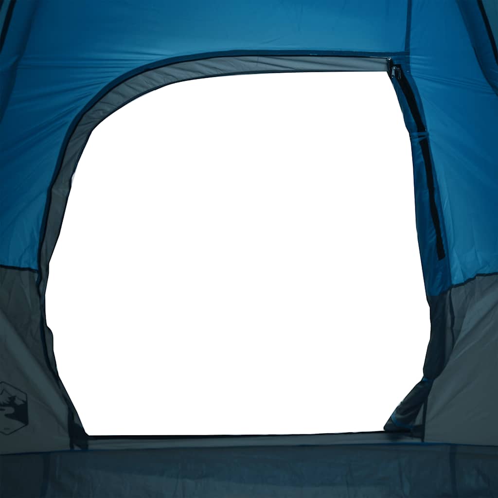 Kuppeltelt For Camping 9 Personer Blå Vanntett