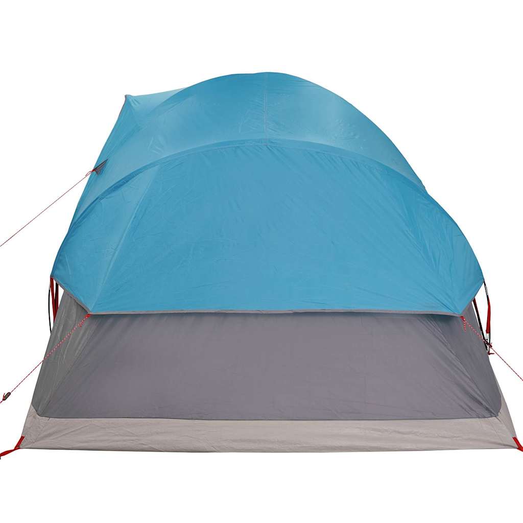 Kuppeltelt For Camping 9 Personer Blå Vanntett