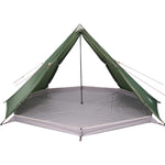 Tipi-Telt For Camping 8 Personer Grønn Vanntett